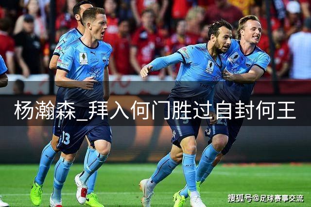 杨瀚森 拜入何门胜过自封何王